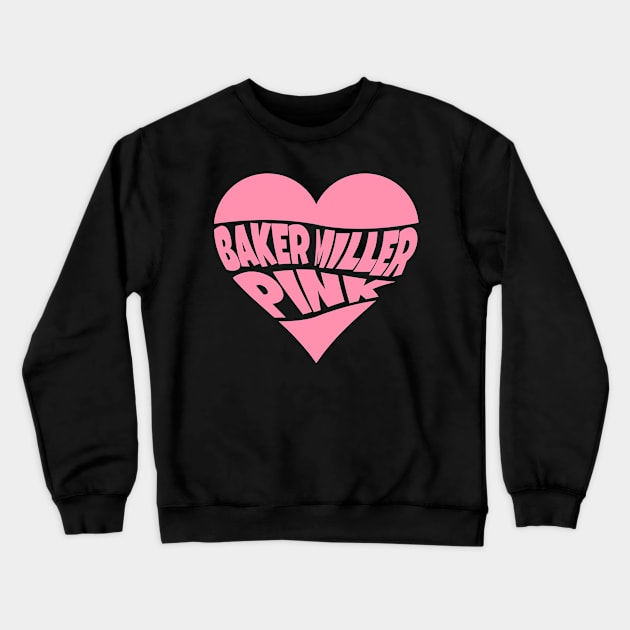 Baker Miller Pink Heart Crewneck Sweatshirt by ardp13